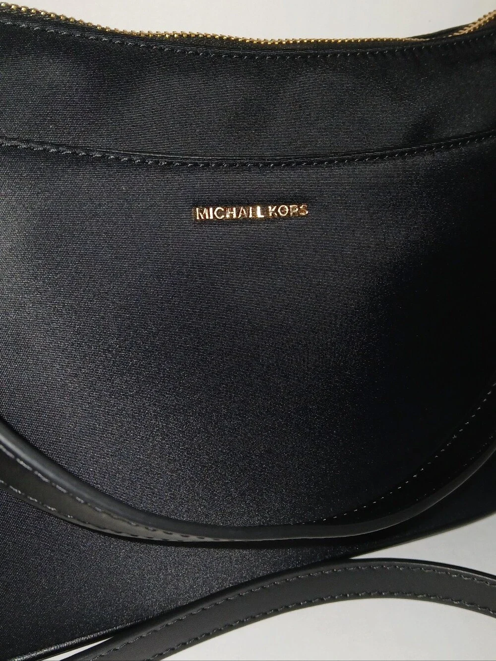 Michael Kors Recycled Nylon Jet Set Shoulder Bag W Crossbody Strap, Black Med